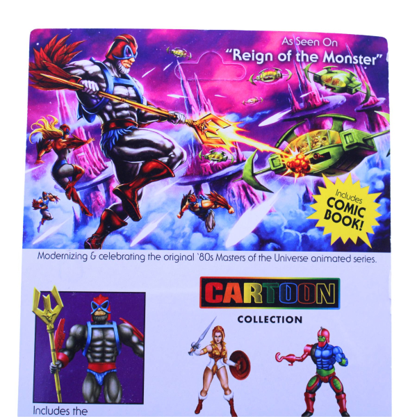 Masters of the Universe Cartoon Collection Stratos 2024 – Actionfigur 14 cm mit Zepter | hoppla-stuff.de
